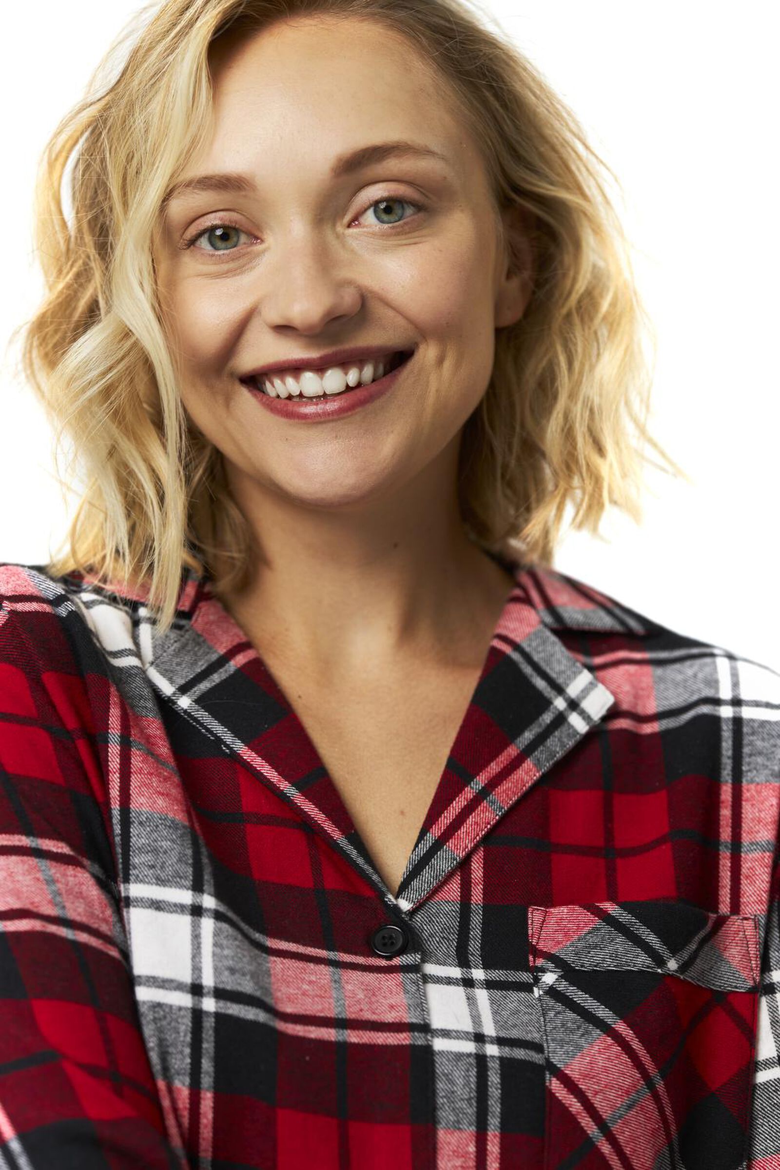 dames nachthemd flanel War Child rood - 1000025830 - HEMA