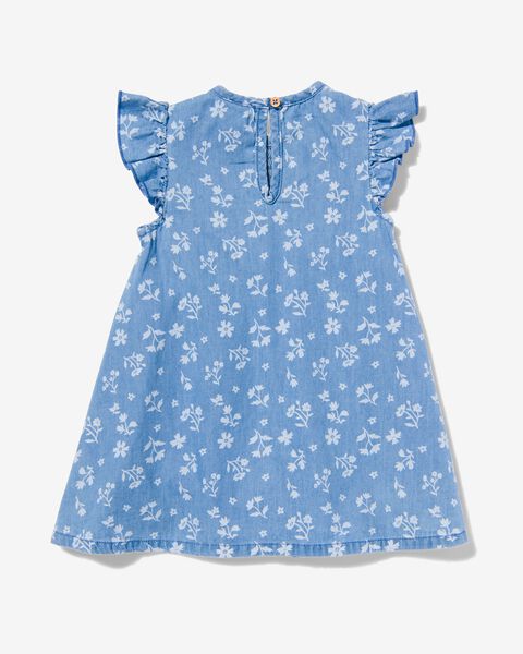 baby jurk chambray bloemen blauw blauw - 1000030971 - HEMA