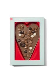 melkchocolade hart met kruidnootjes 135gram - 10069010 - HEMA
