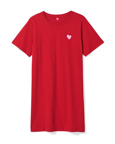 damesnachthemd Fiona Moederdag rood rood - 23410290RED - HEMA