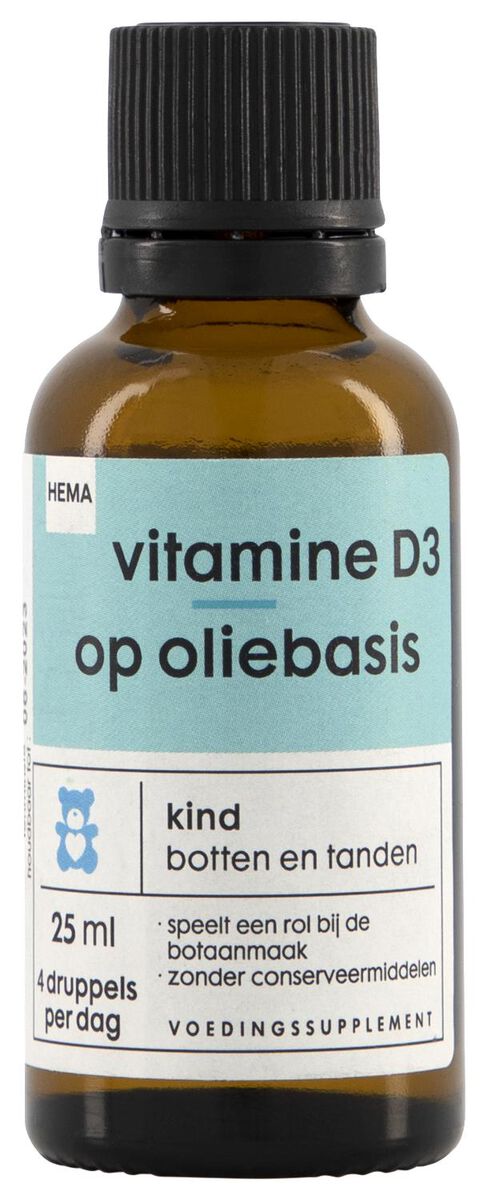 vitamine D3 op oliebasis 25ml - 11402160 - HEMA
