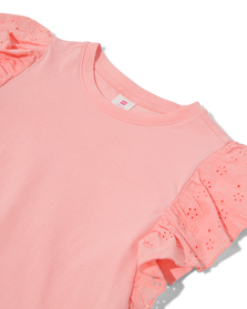 kinder t-shirt met borduur roze roze - 1000030777 - HEMA