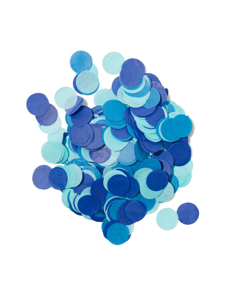 confetti blauw -
