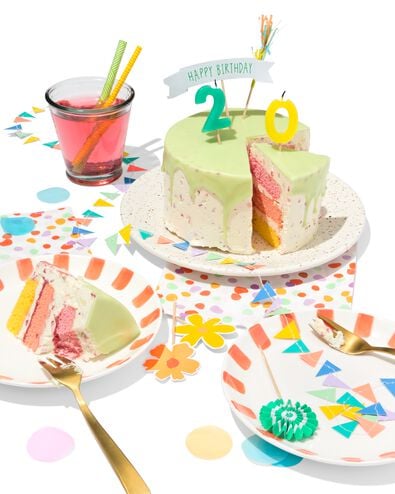 dripcake groen drie kleuren 8 p. - 6330124 - HEMA