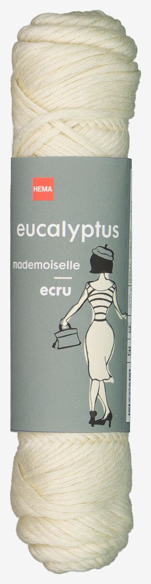 brei en haakgaren eucalyptus 50gr/83m ecru ecru eucalyptus - 1400205 - HEMA