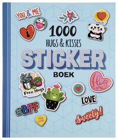stickerboek - 1000 hugs & kisses - 60270005 - HEMA