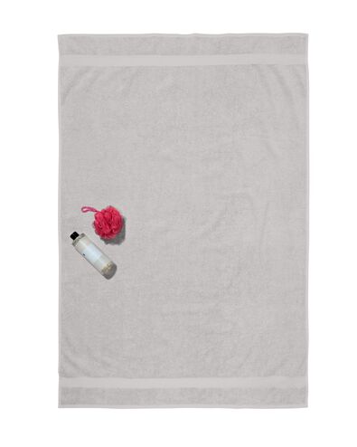 handdoek 100x150 zware kwaliteit lichtgrijs - 5230076 - HEMA