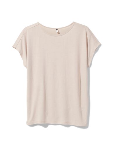 dames t-shirt Amelie met bamboe wit XL - 36335894 - HEMA
