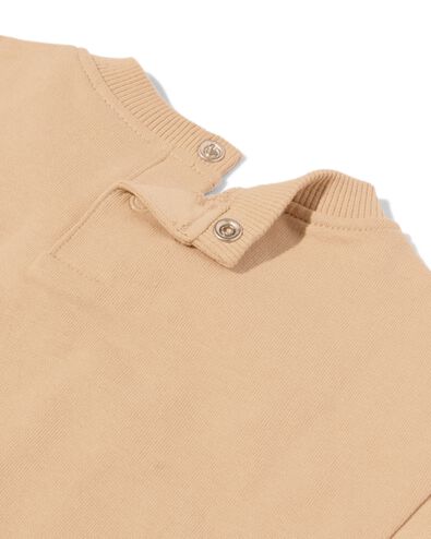 baby sweat t-shirt zand - 33102250SAND - HEMA