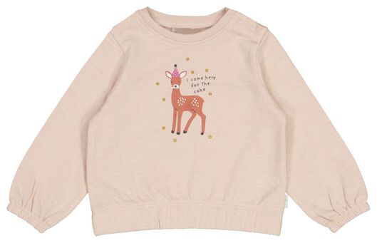 newborn sweater hert roze - 1000025733 - HEMA