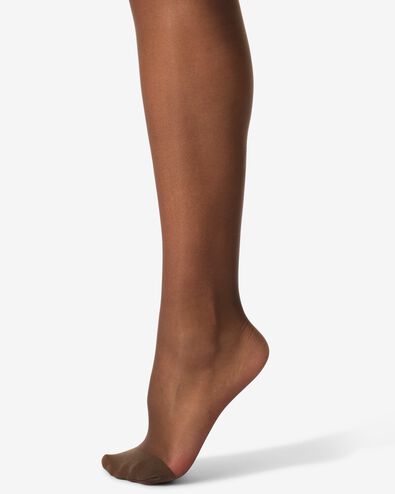 panty's glans transparant 20 denier - 4 stuks bruin bruin - 4060110BROWN - HEMA