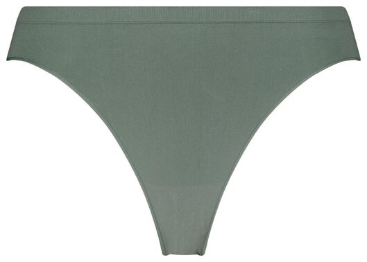 dames slip naadloos micro groen XL - 19640027 - HEMA