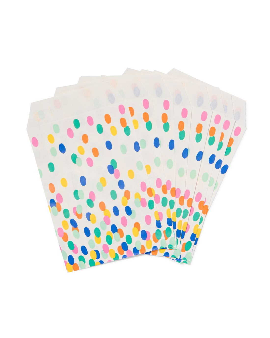 Image of Uitdeelzakjes Confetti 25x15 - 8 Stuks