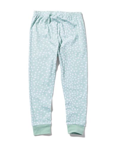 kinder pyjama fleece/katoen luiaard lichtgroen 98/104 - 23050063 - HEMA