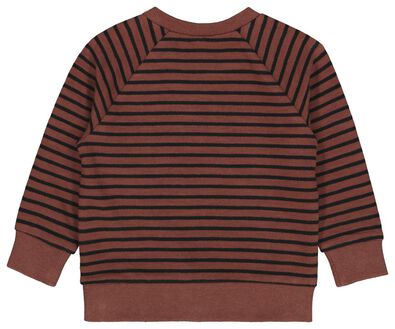 baby sweater strepen bruin - 1000025490 - HEMA