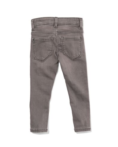 kinder jeans skinny fit grijs 110 - 30874874 - HEMA