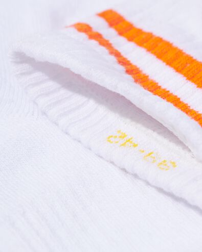 sokken met oranjetompouce wit 31/34 - 4220565 - HEMA