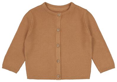 baby vest gebreid bruin - 1000026209 - HEMA