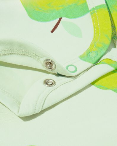 romper stretch katoen appels groen groen - 33305530GREEN - HEMA