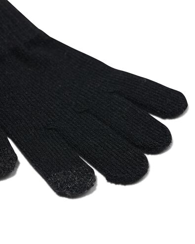kinder handschoenen met touchscreen gebreid - 2 paar roze 122/140 - 16711532 - HEMA