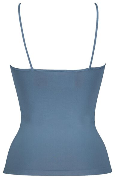 dameshemd naadloos micro middenblauw XL - 19653744 - HEMA