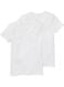 2-pak kinder t-shirts - biologisch katoen wit wit - 1000019367 - HEMA