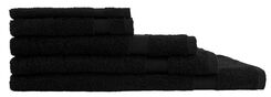handdoeken - zware kwaliteit zwart zwart - 1000029033 - HEMA