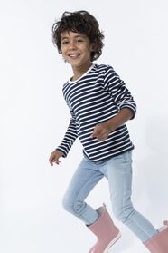 kinder trui met strepen donkerblauw donkerblauw - 1000028781 - HEMA