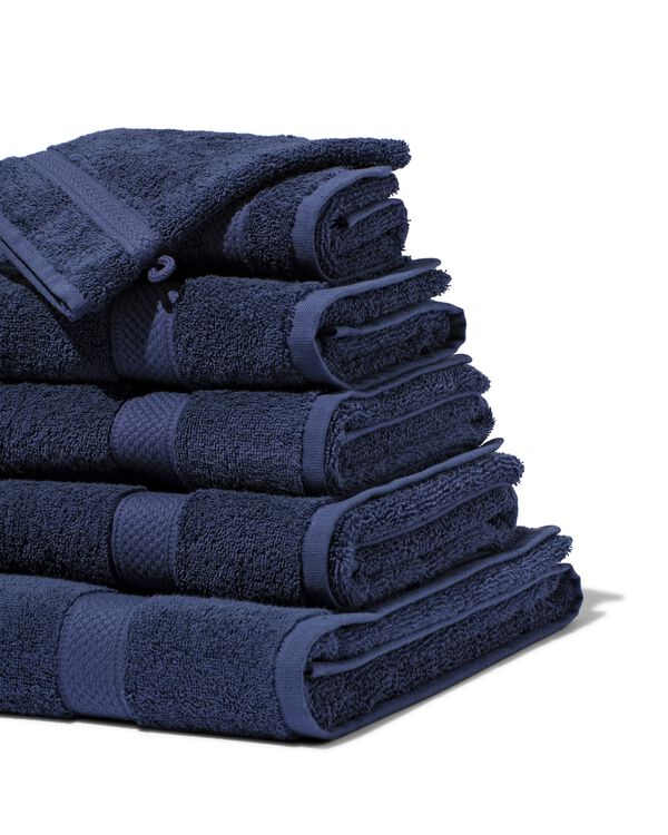 handdoeken - zware kwaliteit nachtblauw nachtblauw - 2000000043 - HEMA