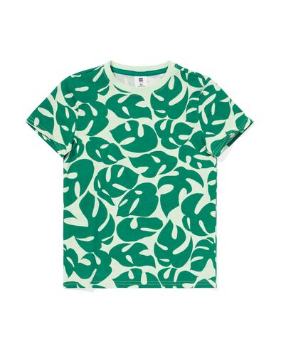 kinder t-shirt bladeren groen 146/152 - 30783959 - HEMA