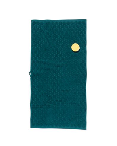 handdoek - 50 x 100 cm - zware kwaliteit - donkergroen stip donkergroen handdoek 50 x 100 - 5220017 - HEMA