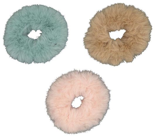 scrunchies fluffy - 3 stuks - 61120069 - HEMA