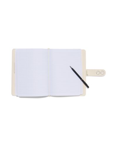 navulbaar notitieboek canvas A5 gevuld met lijntjes - 14170089 - HEMA