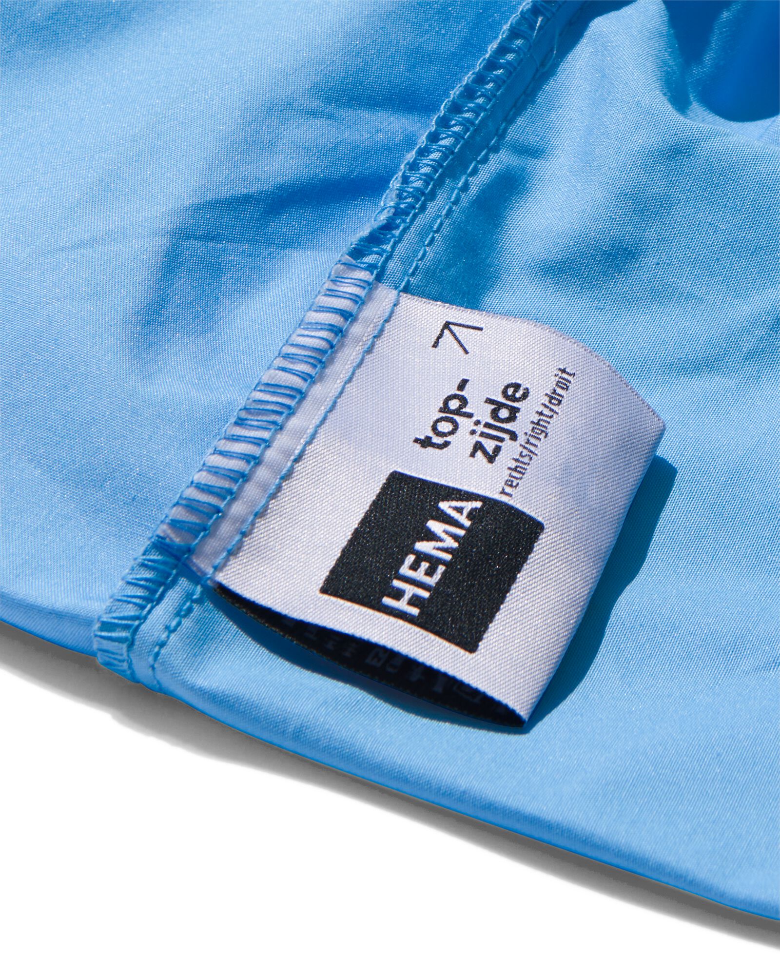 LINDA. hoeslaken percal 180x200 best blauw - 5183088 - HEMA