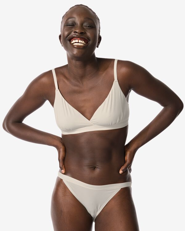triangel bralette micro creme creme - 21900290CREAM - HEMA