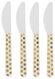 plastic messen herbruikbaar - gouden stippen - 4 stuks - 14200397 - HEMA