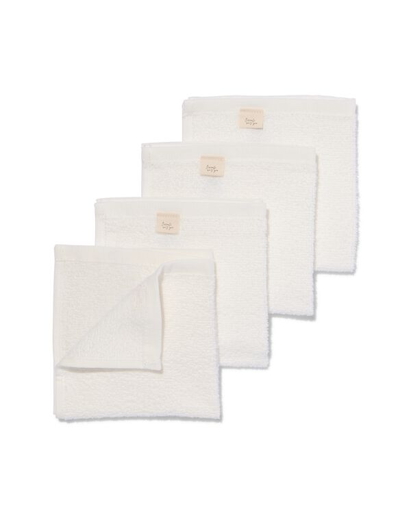 monddoekjes 30x30 katoen - 4 stuks - 33359220 - HEMA