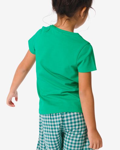kinder t-shirt biologisch katoen groen groen - 30832336GREEN - HEMA