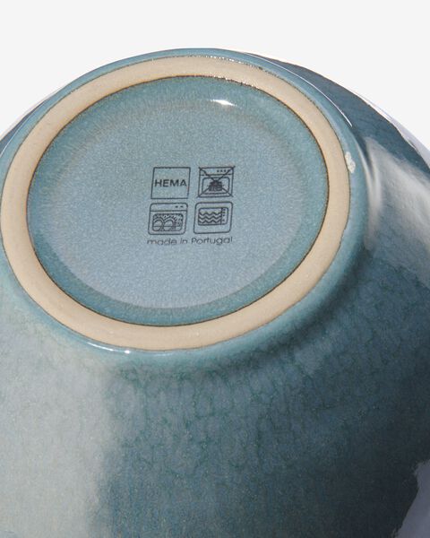 schaal - 14 cm - Porto - reactief glazuur - blauw - 9602026 - HEMA