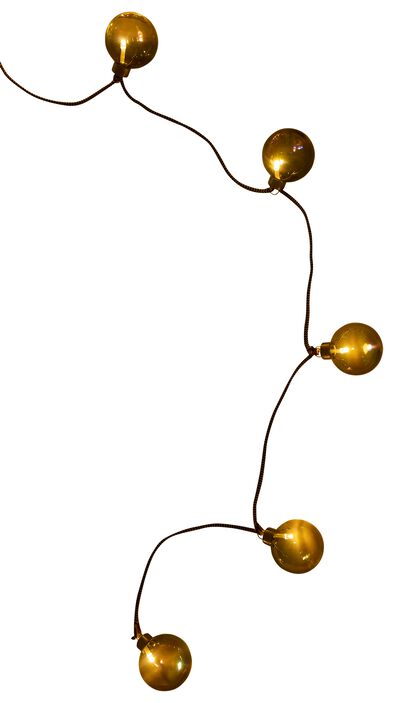 lichtsnoer 3m met 12 LED lampjes kerstballen - 25520030 - HEMA
