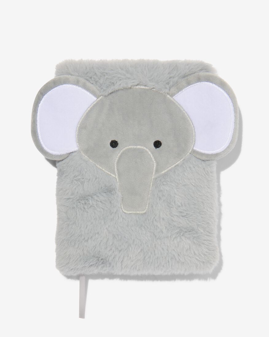 notitieboek A5 gelinieerd fluffy olifant - 14591070 - HEMA