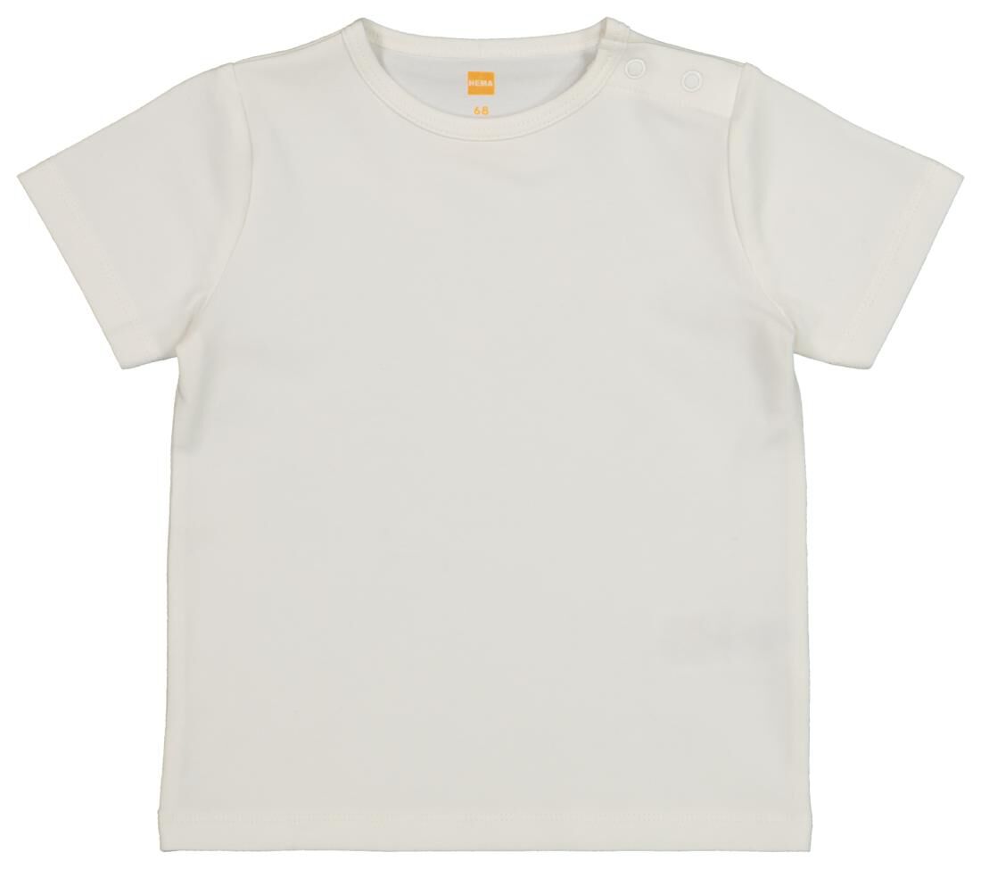 Resoneer Serena Blanco baby t-shirt met bamboe gebroken wit - HEMA