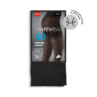 Panty Ultimate Control 40denier Zwart (zwart)