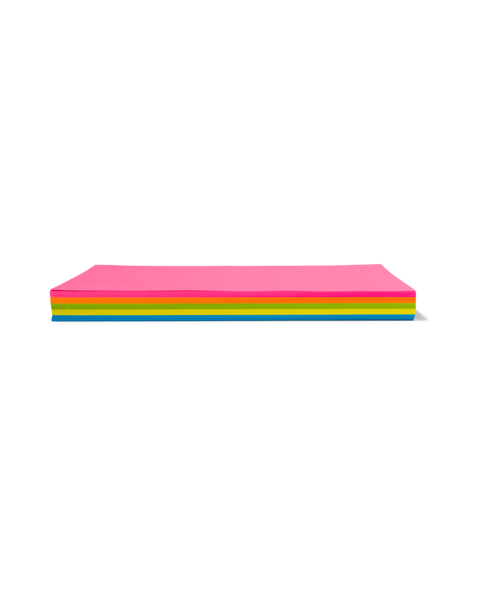 Ontspannend limoen Lieve papier A4 gekleurd neon - 250 stuks - HEMA