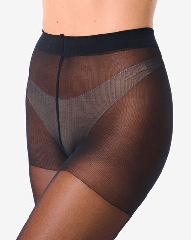 panty anti-ladder 40denier zwart zwart - 4060130BLACK - HEMA