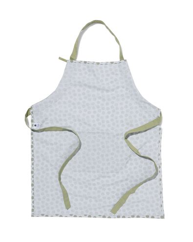 keukenschort met stippen chambray katoen - 5400142 - HEMA