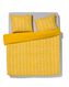 dekbedovertrek - zacht katoen - 200 x 200 cm - geel print geel 200 x 200 - 5750005 - HEMA