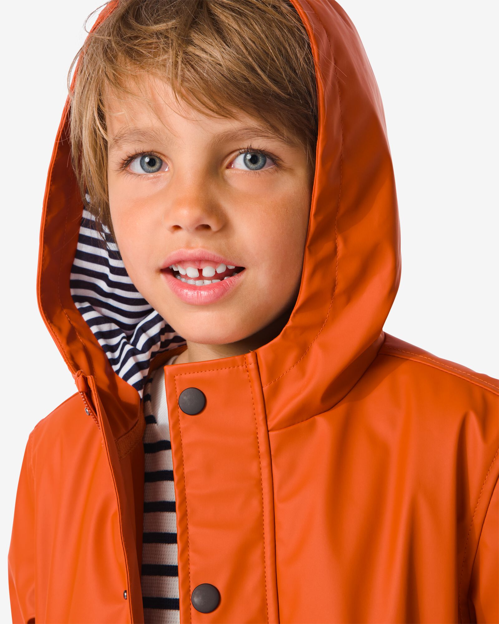kinderjas met capuchon bruin bruin - 1000030033 - HEMA