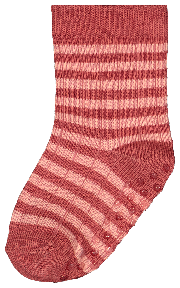baby sokken met bamboe - 5 paar roze roze - 1000028749 - HEMA