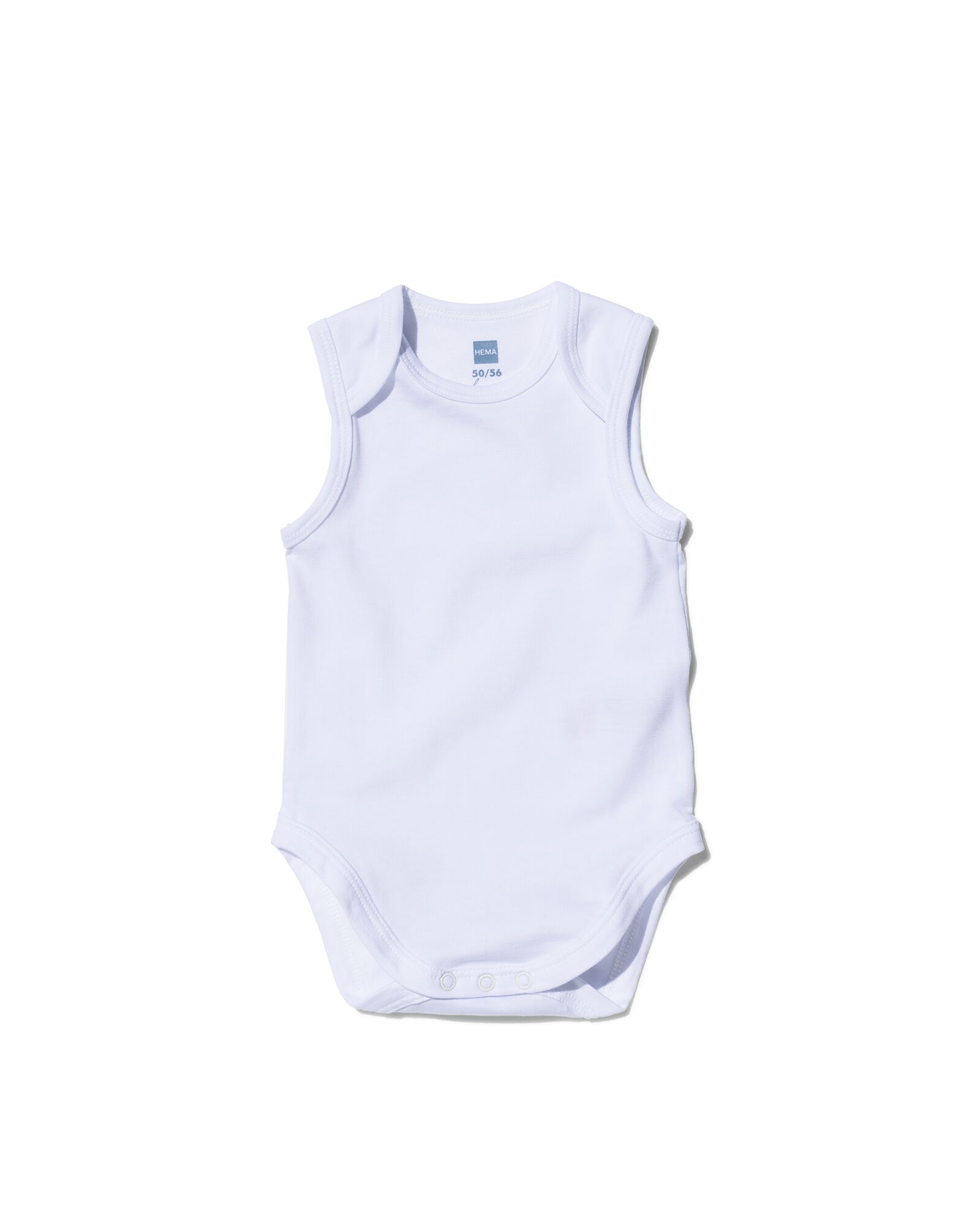 romper organic katoen stretch - 2 stuks wit wit - 1000005197 - HEMA